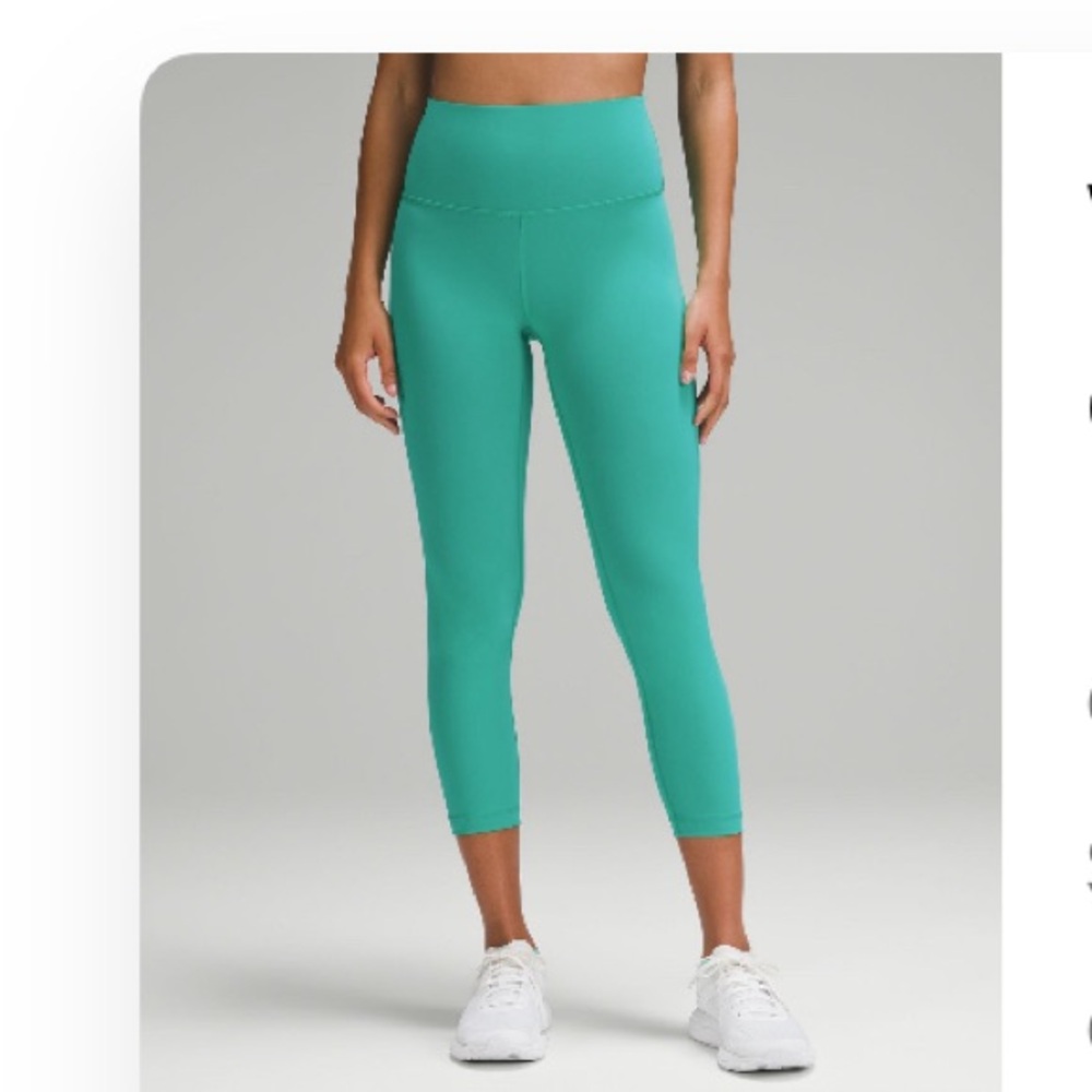 Lululemon Wunder Under Train Crops Leggings- 23” inseam